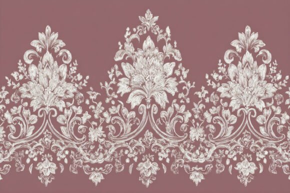 Download Vintage Floral Damask Pattern Background - Premium Resources