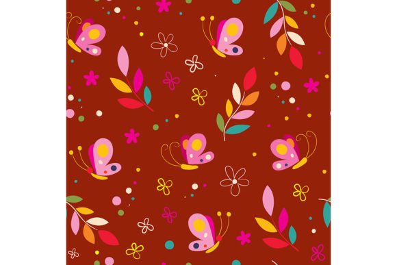 Download Butterflies Flowers Nature Pattern - Nature pattern Collection
