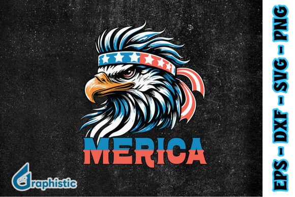 Download USA Merica Patriotic Eagle Mullet SVG - Merica Collection