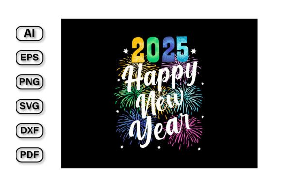 Download Happy New Year Typography T Shirt Design - New year Collection