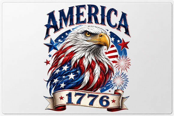 Download Patriotic Eagle 1776 America PNG - Merica Collection