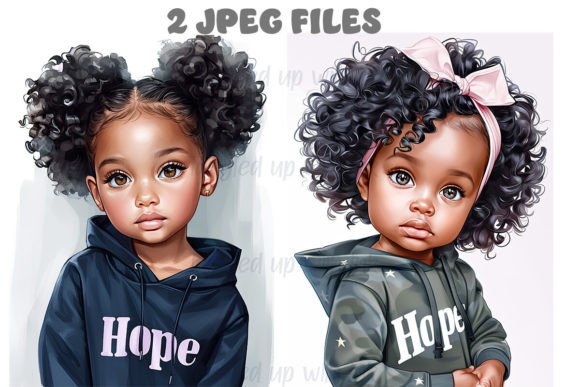 Download African American Girls Clipart Set 10 - Merica Collection