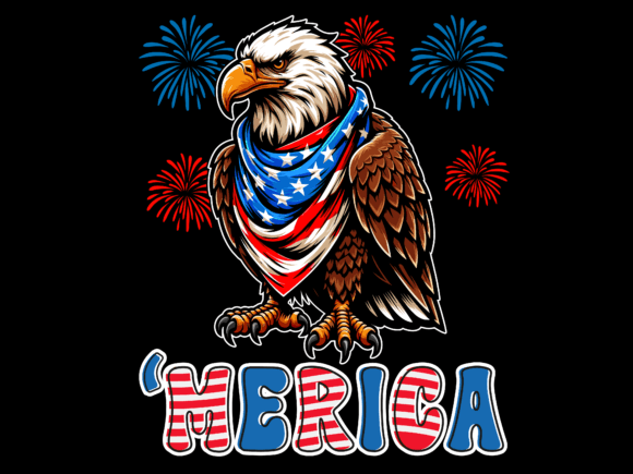 Download Merica Eagle 4th of July USA Flag Vector - Merica Collection