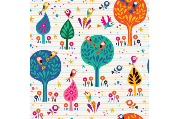 Download Birds in the Trees Nature Pattern - Nature pattern Collection