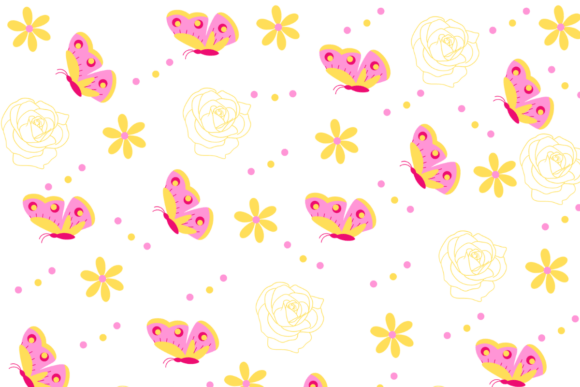 Download Butterflies Flowers Nature Pattern - Nature pattern Collection