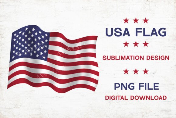 Download USA Flag PNG Sublimation | American Flag - Merica Collection
