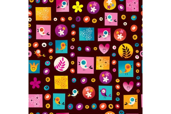 Download Flowers and Birds Nature Pattern - Nature pattern Collection