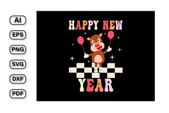 Download Happy New Year Lettering Vector T Shirt - New year Collection