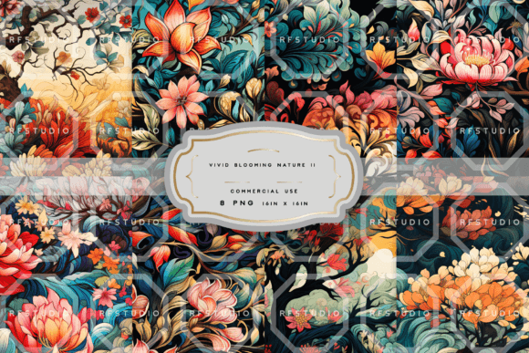 Download VIVID BLOOMING NATURE Pattern Pack 2 - Nature pattern Collection