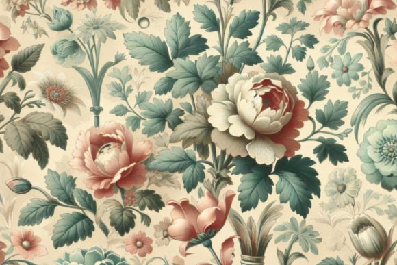 Download Vintage Floral Pattern Background Wallpa - Vintage floral pattern background Collection