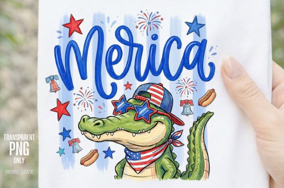 Download Merica Alligator Patriotic 4th of July - Merica Collection