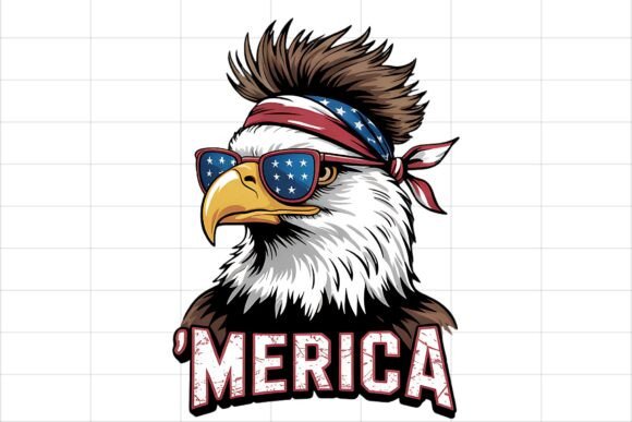 Download Merica Patriotic Eagle 4th of July PNG - Merica Collection