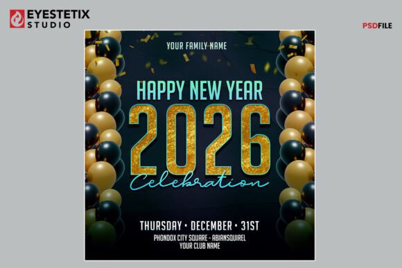 Download New Year 2026 Celebration Flyer - New year Collection