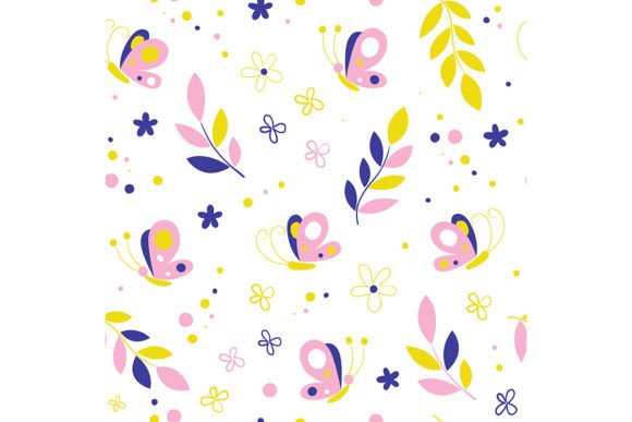 Download Butterflies Flowers Nature Pattern - Nature pattern Collection
